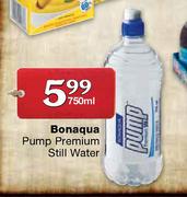 Bonaqua Pump Premium Still Water-750ml