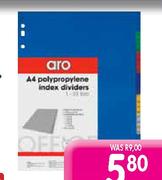 Aro Board File Dividers A - Z Each