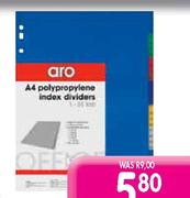 Aro Board File Dividers-10 Tab Each