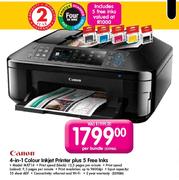 Canon 4-In-1 Colour Inkjet Printer (MX714) Plus 5 Free Inks