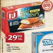 I&J Light & Crispy Hake Assorted-500g Each