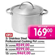 Aro Stainless Steel Professional Cooking Pot-2ltr