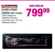 Pioneer CD/MP3 Front Loader (DEH-1550UB)