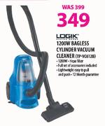 Logik Bagless Cylinder Vacuum Cleaner-1200W(TP-VC612B)