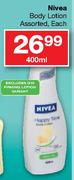 Nivea Body Lotion Assorted-400ml 