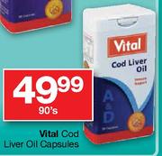 Vital Cod Liver Oil Capsules-90's