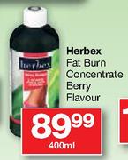 Herbex Fat Burn Concentrate Berry Flavour-400ml