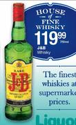 J & B Whisky-750ml
