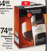 Robertson Winery Cabernet Sauvignon-3Ltr Each