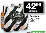 Savanna Dry Cider NRB-6 x 330ml