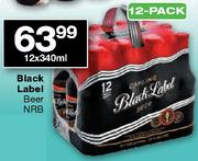 Black Label Beer NRB-12 x 340ml