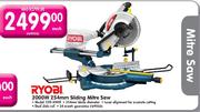 Ryobi 2000W Sliding Mitre Saw-254mm
