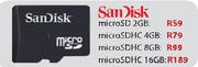 SanDisk microSDHC-8GB