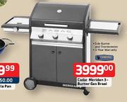 Cadac Meridan 3-Burner Gas Braai