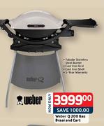 Weber Q200 Gas Braai And Cart