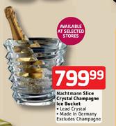 Nachtmann Slice Crystal Champagne Ice Bucket