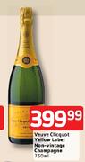 Veuve Clicqot Yellow Label Non-Vintage Champagne-750ml