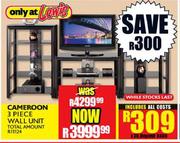 Cameroon 3 Piece Wall Unit