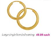 Large Single Bonded Earring Each