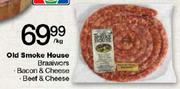 Old Smoke House Braaiwors Bacon & Cheese-Per Kg