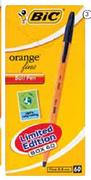 BIC Orange Fine Pens-60 Pack