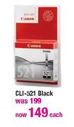 CLI-521 Black-Each
