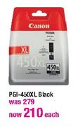  PGI-450XL Black-Each