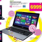 Acer Touch Screen Notebook