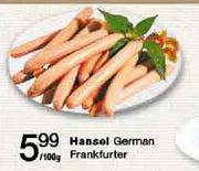 Hansel German Frankfurter-100gm