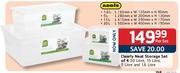 Addis Clearly Neat Storage Set Of 4-30 ltr, 15 ltr, 5 ltr And 1.6ltr