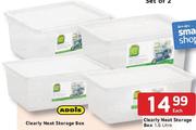 Addis Clearly Neat Storage Box 3.1 ltr-Each