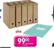 Donau Lever Arch Files Plus A4 Index Book-Per 10 pack