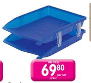 Bantex Optima Letter ray With Risers-Per Set
