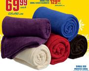 Double Bed Coral Fleece Blankets 200X200Cm-Each
