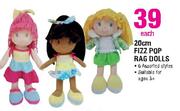 20cm Fizz Pop Rag Dolls-Each