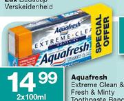 Aquafresh Extreme Clean & Fresh & Minty Toothpaste-2X200ml