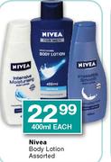 Nivea Body Lotion-400ml Each   