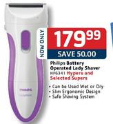  Philips Battery Operated Lady Shaver-Each
