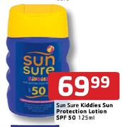 Sun Sure Kiddies Sun Protection Lotion SPF 50 -125ml Each