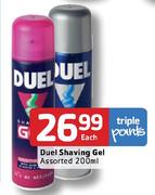 Duel Shaving Gel Assorted-200ml Each