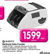 Ghertz Electronic Note Counter (BU-960)-Each