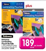 Fellowes Enhance Laminating Pouch Bundle