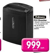 Fellowes P33 Shredder-Each