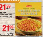 Iceland Sweetcorn Kernels-900gm Each