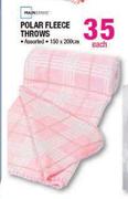 Polar Fleece Throws-Each