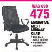Manhatan Mesh Midback Chair