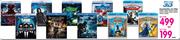 Blu-Ray 3D Assorted Titles-Each