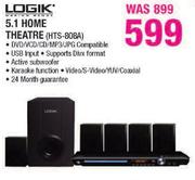 Logik 5.1 Home Theatre(HTS-80BA)
