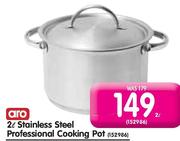 Aro 2L Stainless Steel Professional Cooking Pot