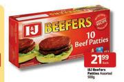 I&J Beefers Patties-500g Each